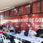 Hemocentro de Goiás faz campanha na Ricardo Paranhos em Goiânia.